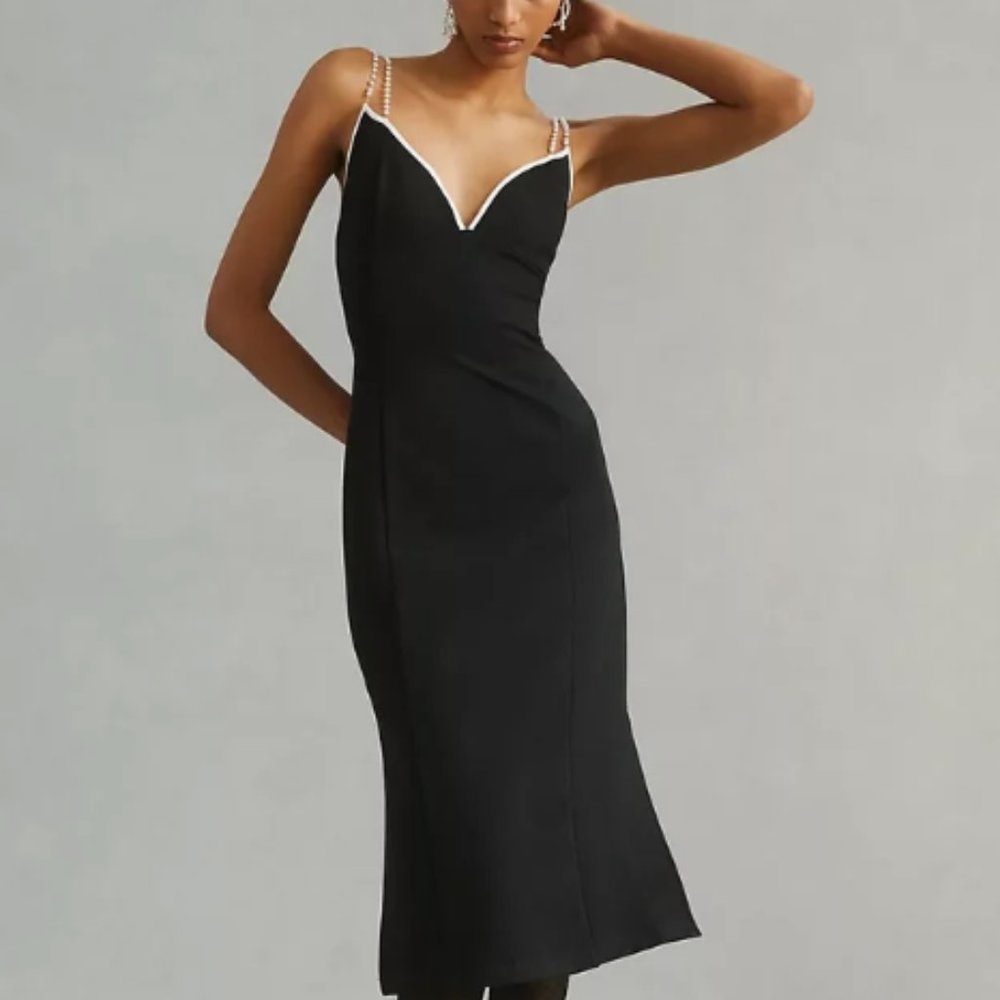 MAEVE Pearl-Strap Dress